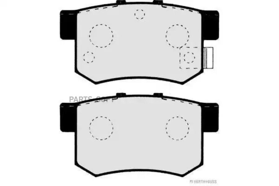 Комплект тормозных колодок дисковый тормоз HERTH-BUSS J3614008