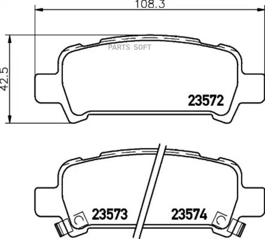 Колодки тормозные задние NISSHINBO NP7003