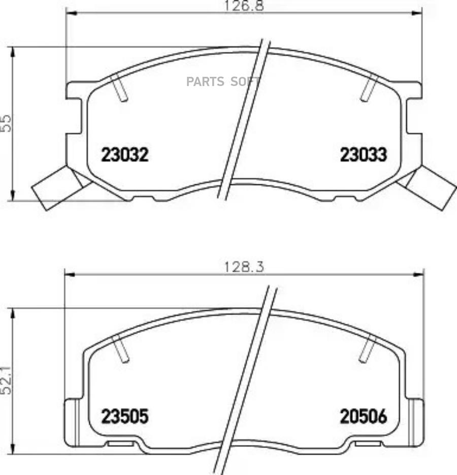 Колодки тормозные передние NISSHINBO NP1014