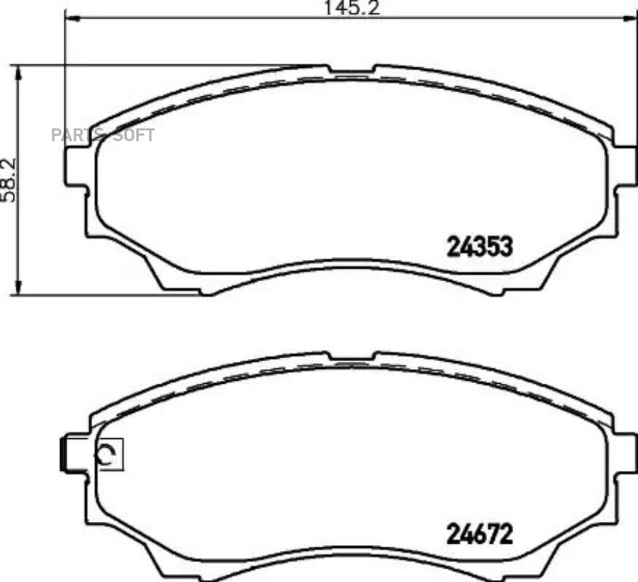 Колодки тормозные передние NISSHINBO NP5014