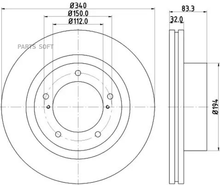 Тормозной диск NISSHINBO ND1051K