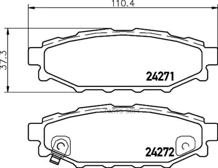 Колодки тормозные задние NISSHINBO NP7006