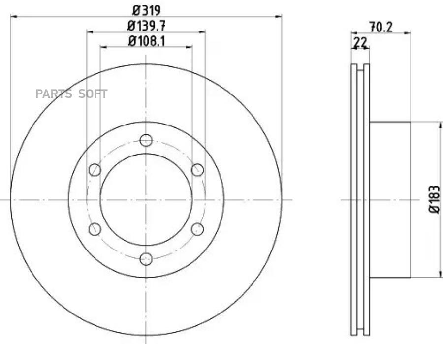 Тормозной диск NISSHINBO ND1060