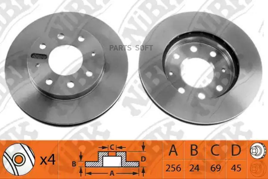 Тормозной диск NIBK RN1011