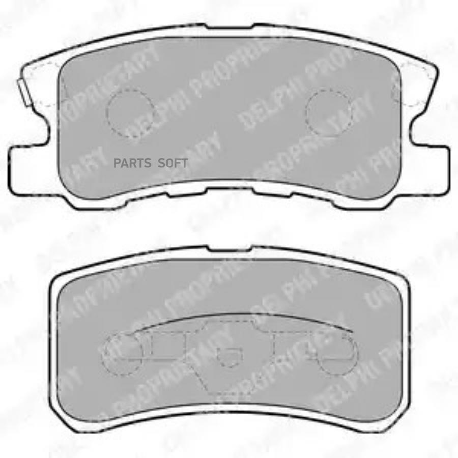 Колодки тормзадн/датч DELPHI LP1691