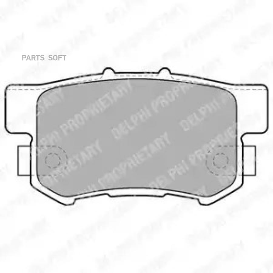 Колодки тормзад DELPHI LP1507