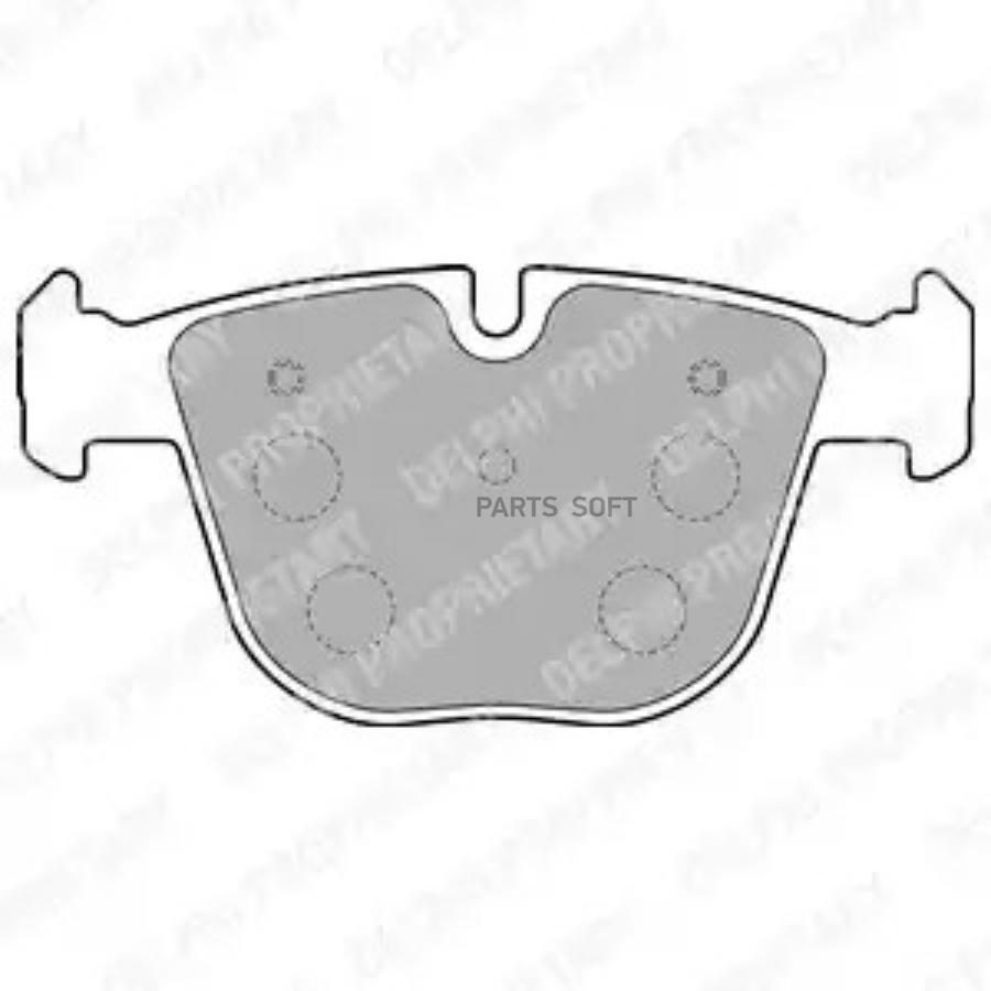Колодки тормзадн DELPHI LP1793