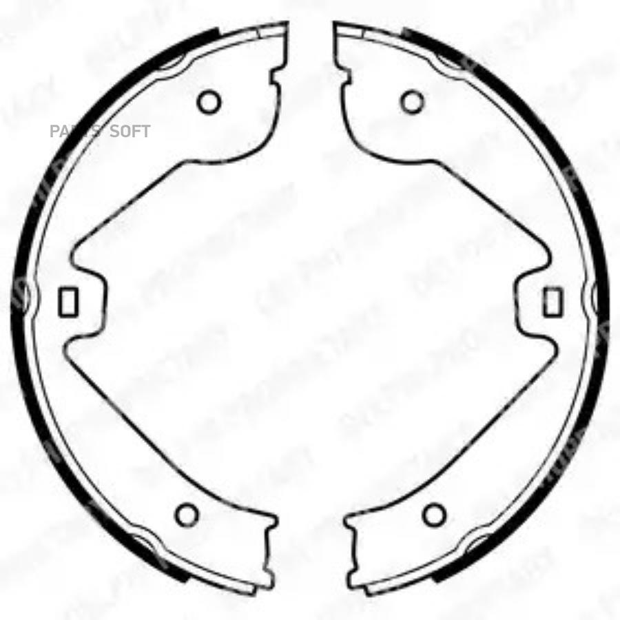 Комплект тормозных колодок стояночная тормозная с DELPHI LS1995