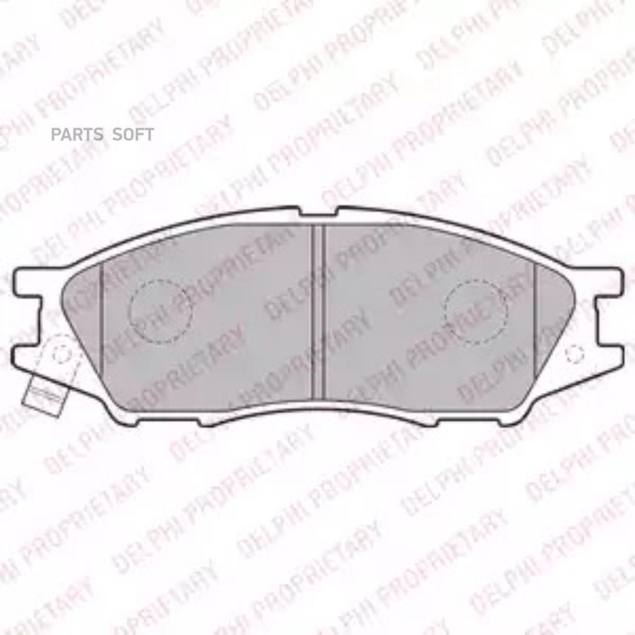 Комплект дисковых тормозных колодок DELPHI LP2184