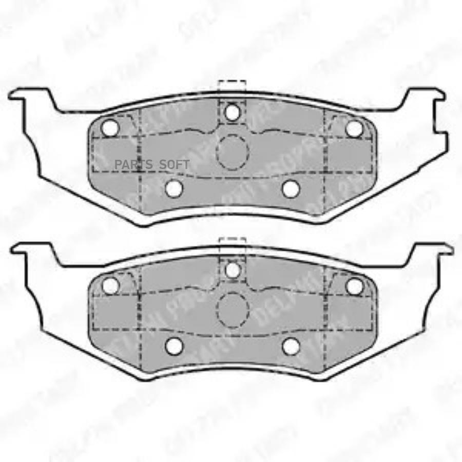 Колодки тормзад DELPHI LP1162