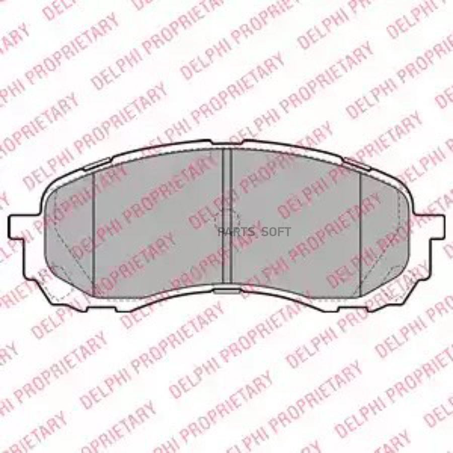 Комплект тормозных колодок дисковый тормоз DELPHI LP2128