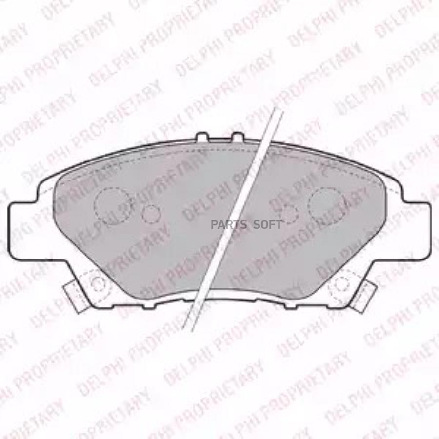 Комплект дисковых тормозных колодок DELPHI LP2194
