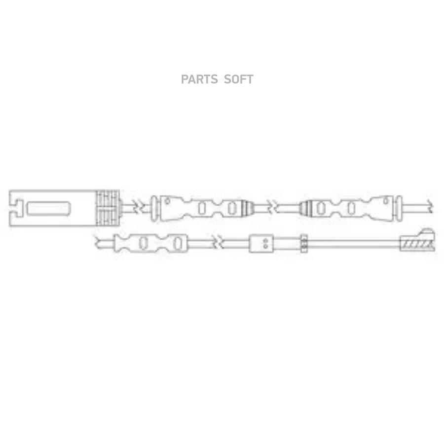 Контрольный контакт контроль слоя тормозных колодок DELPHI LZ0259