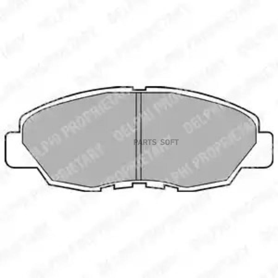 Колодки Тормпер Delphi арт LP734 DELPHI LP734