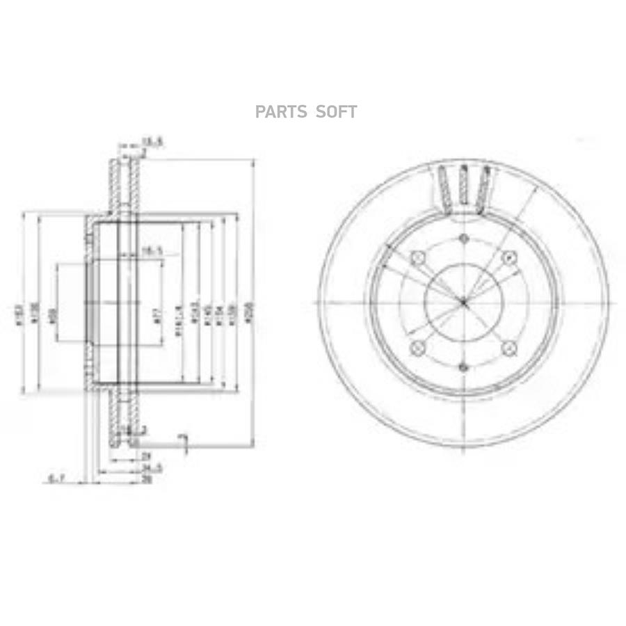 Тормозной диск DELPHI BG3202