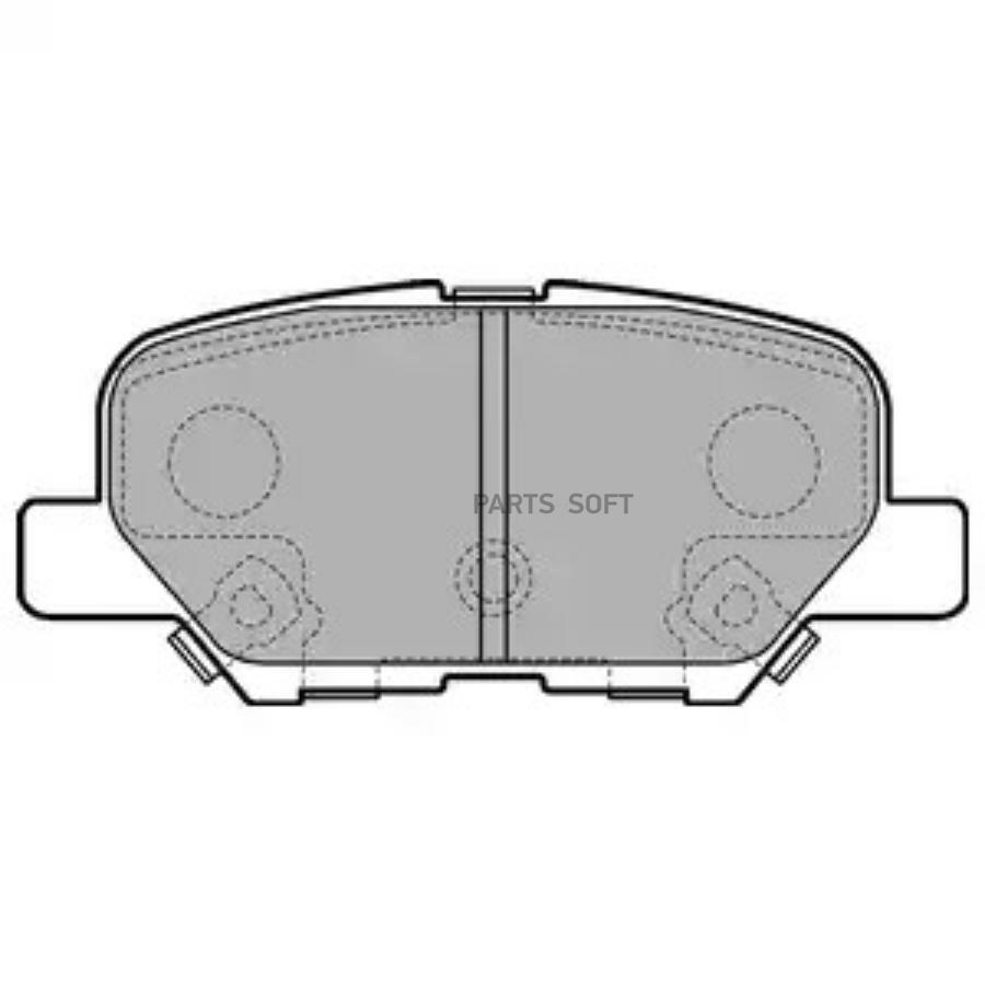 Колодки тормозные MAZDA 6 12-/MITSUBISHI OUTLANDER DELPHI LP2501