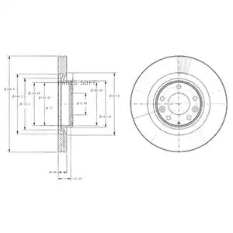 Тормозной диск DELPHI BG9104