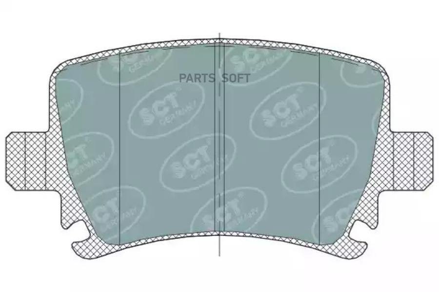 КОЛОДКИ ТОРМОЗНЫЕ ДИСКОВЫЕ ЗАДН АУДИ А3 / А4 / V SCT GERMANY SP321PR
