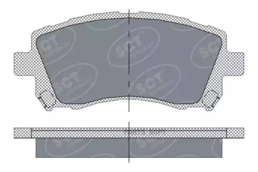 Комплект тормозных колодок SCT GERMANY SP258PR