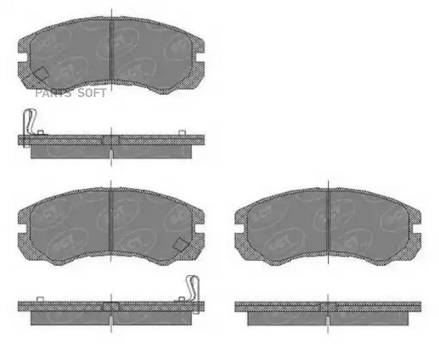 Комплект тормозных колодок SCT GERMANY SP438PR