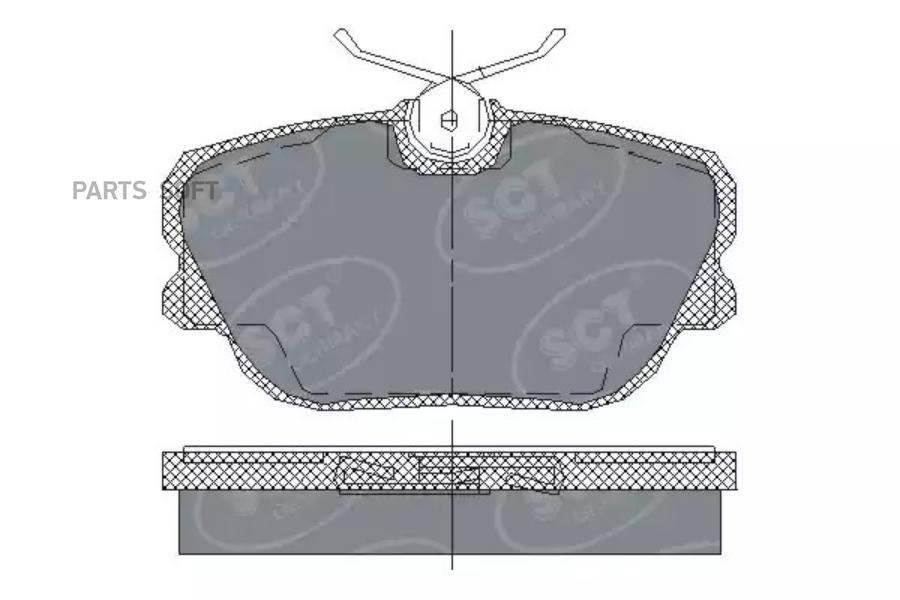 Комплект тормозных колодок SCT GERMANY SP124PR