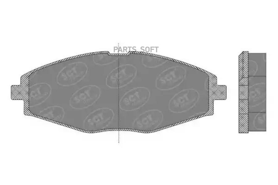 КОЛОДКИ ТОРМОЗНЫЕ ПЕРЕД ДЭУ МАТИС / ЛАНОС SCT GERMANY SP666PR