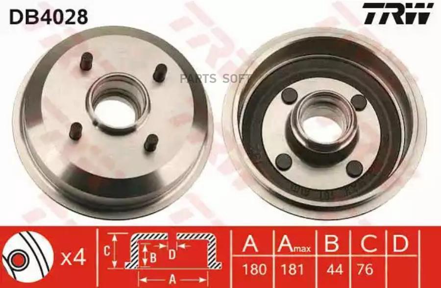 Автозапчасть TRW DB4028