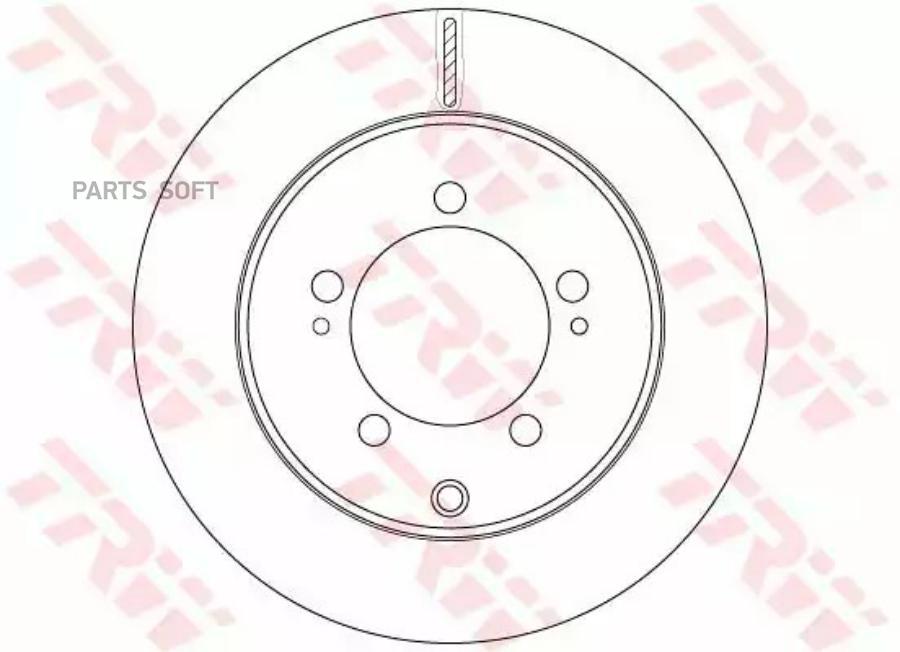 ДИСК ТОРМОЗНОЙ ЗАД MITSUBISHI SPACE WAGON 07/98- TRW DF6274
