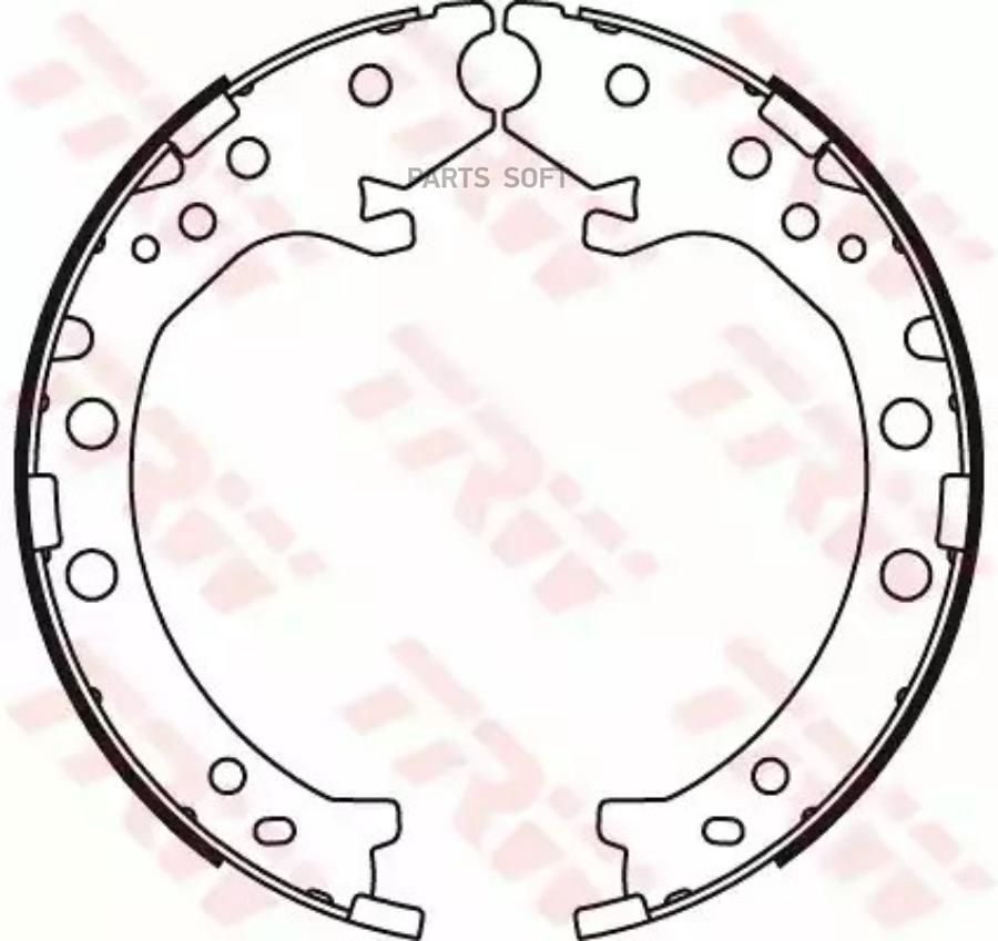 Комплект тормозных колодок стояночная тормозная с TRW GS8789