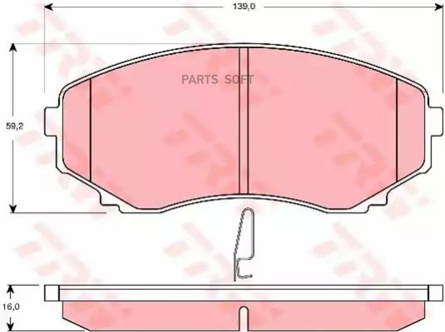 3255 Колодки TRW арт GDB3255 TRW GDB3255