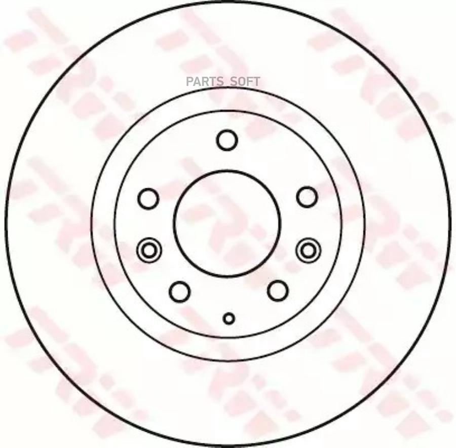 Диск тормозной передний MAZDA RX-8 05-07 TRW DF4968S