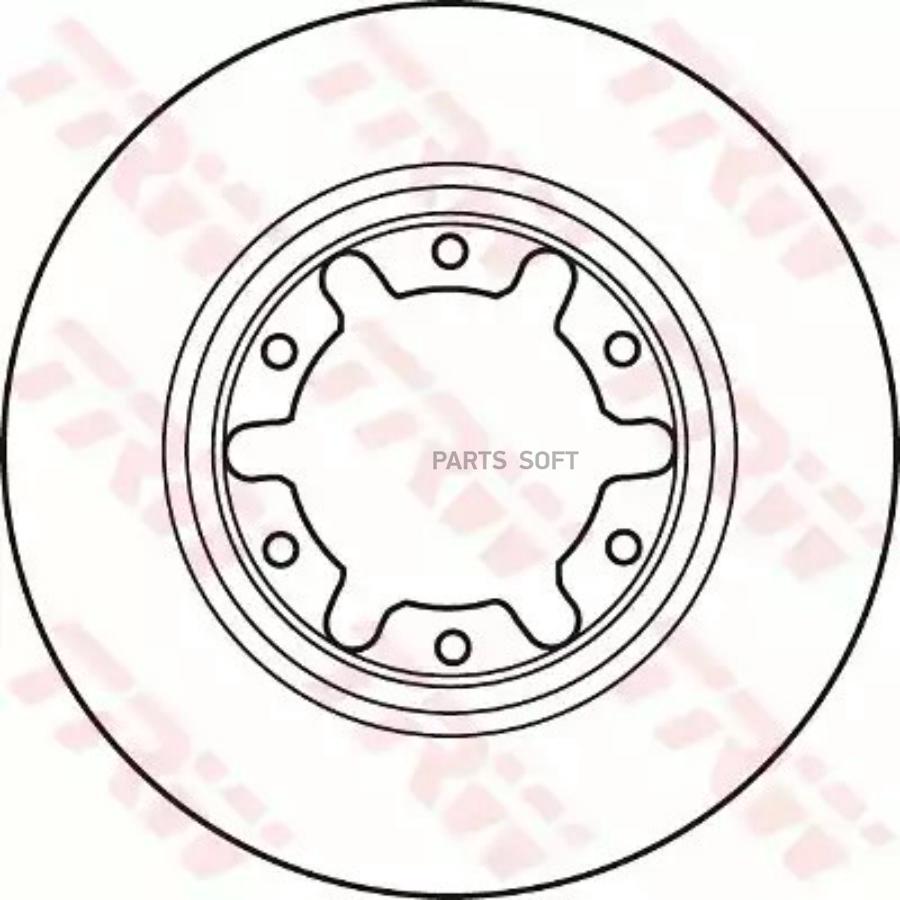 Df7305s_ диск Тормозной Передний Nissan Patrol Gr Ii 28Td 97-00 TRW TRW DF7305S