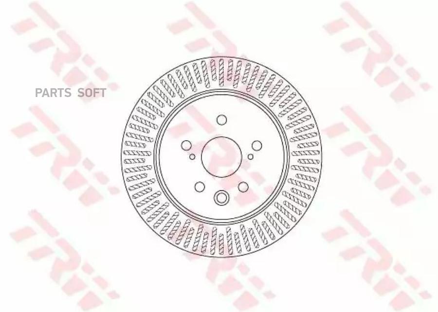 Диск тормозной | зад | TRW DF6691