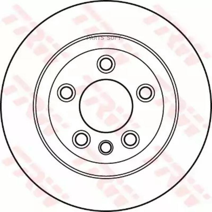 Диск тормзадVW TOUAREG 25-60 2002= TRW DF4487S