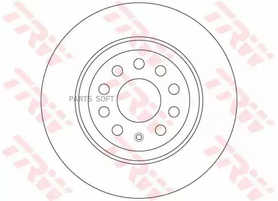 Диск тормозной | зад | TRW DF6504