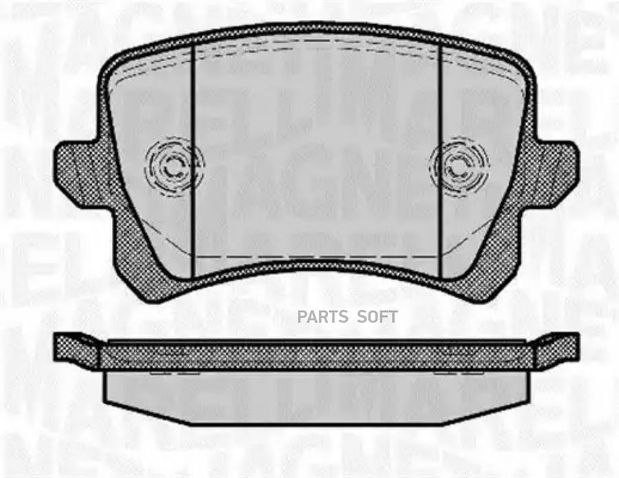 Комплект тормозных колодок MAGNETI MARELLI 363916060658