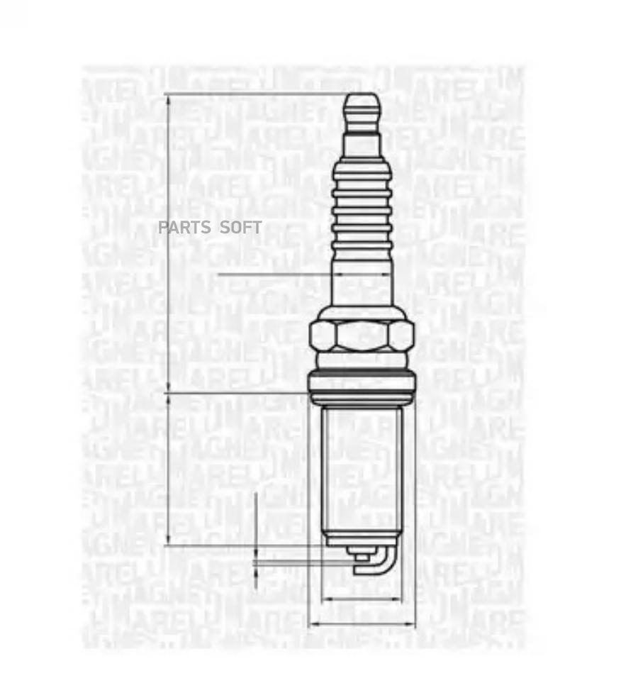 Свеча зажигания MAGNETI MARELLI 062000778304