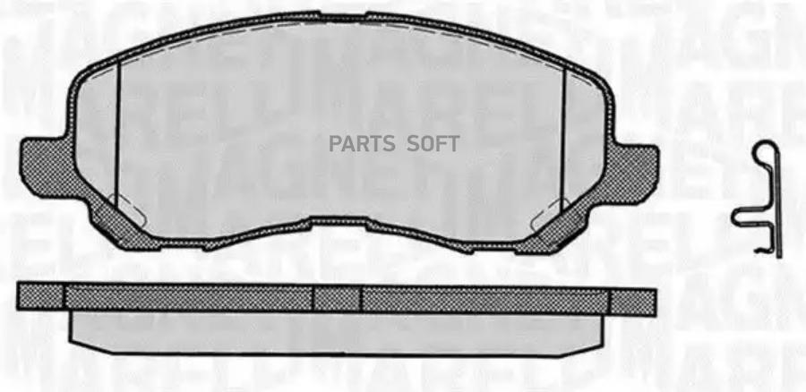 Комплект тормозных колодок MAGNETI MARELLI 363916060338