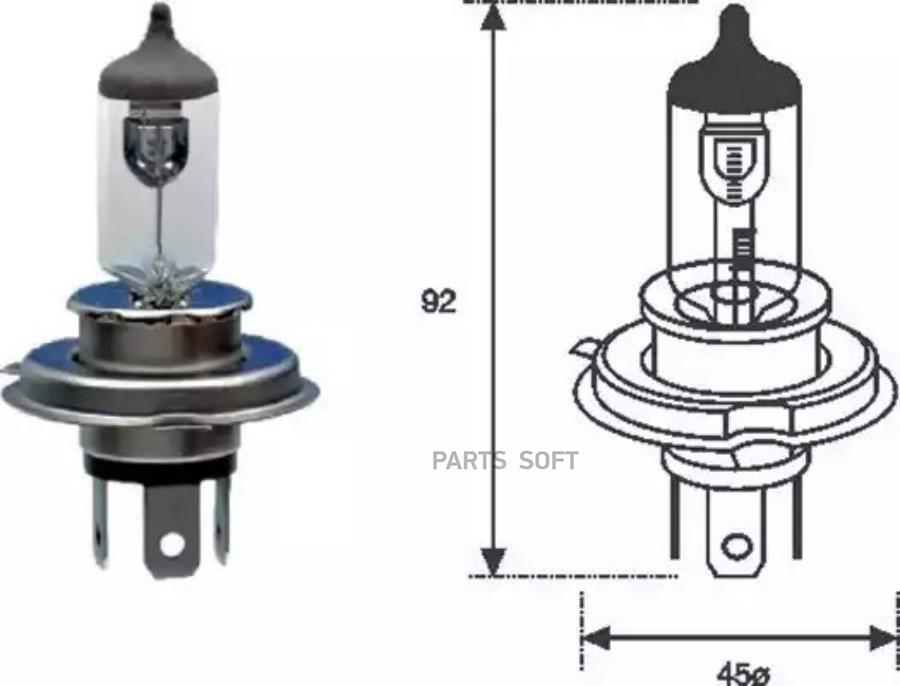 ЛАМПОЧКА MAGNETI MARELLI 002555100000