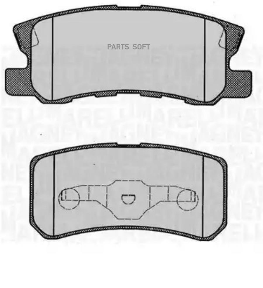 Комплект тормозных колодок MAGNETI MARELLI 363916060340