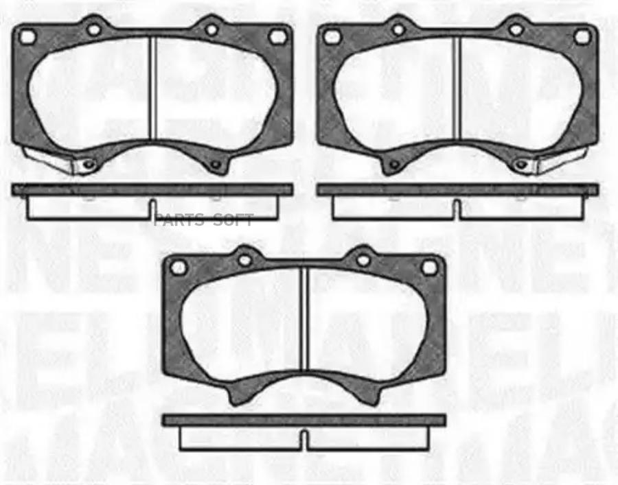 Комплект тормозных колодок MAGNETI MARELLI 363916060409