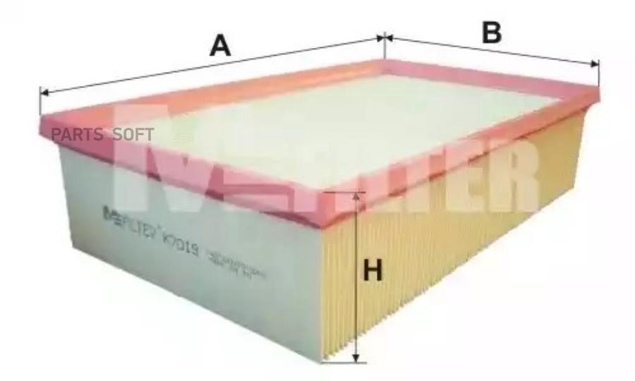 Фильтр Воздушный E1090l Mfilter K7019 5q0129620b/5q0129620c M-Filter M-FILTER K7019