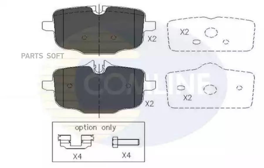 Колодки тормозные дисковые COMLINE CBP06072