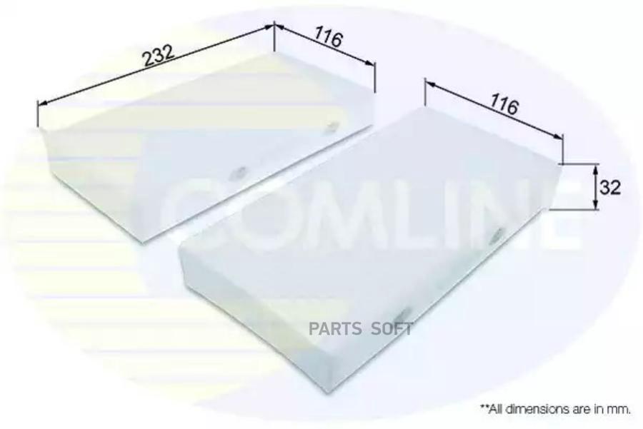 ФИЛЬТР САЛОНА BMW 2/i3 MiniF55/F56 COMLINE EKF3792