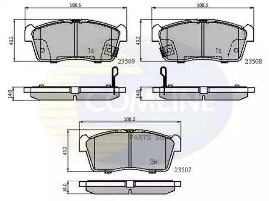 Колодки тормозные дисковые COMLINE CBP31113