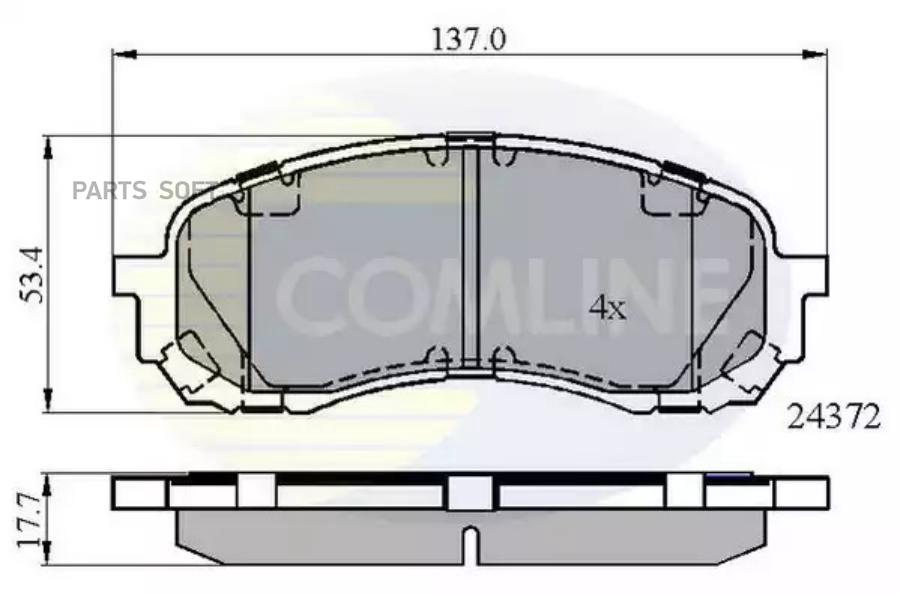 Комплект тормозных колодок COMLINE CBP01778