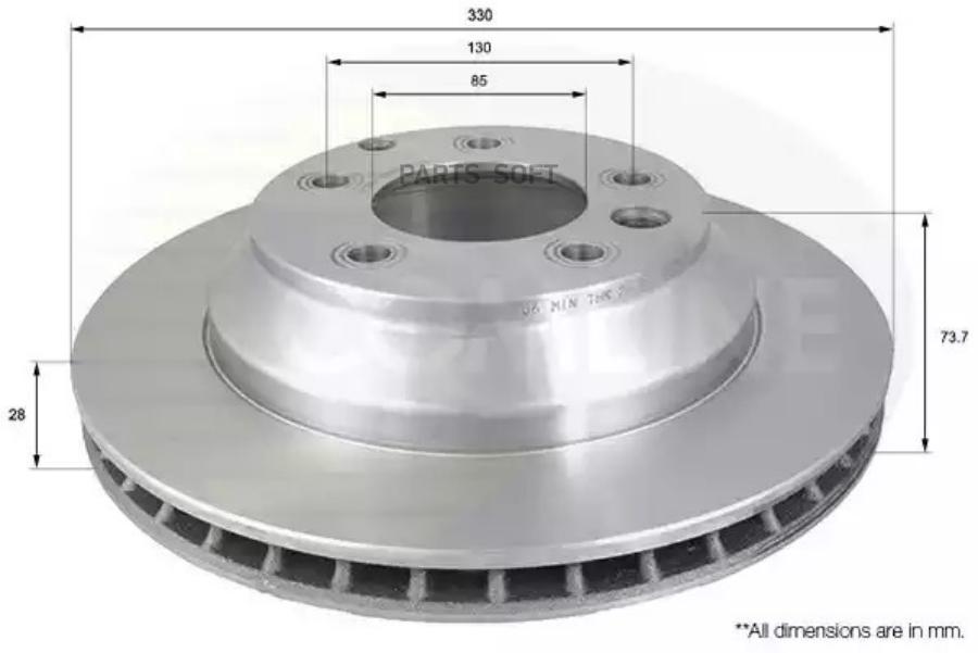 Диск тормозной COMLINE ADC1460V