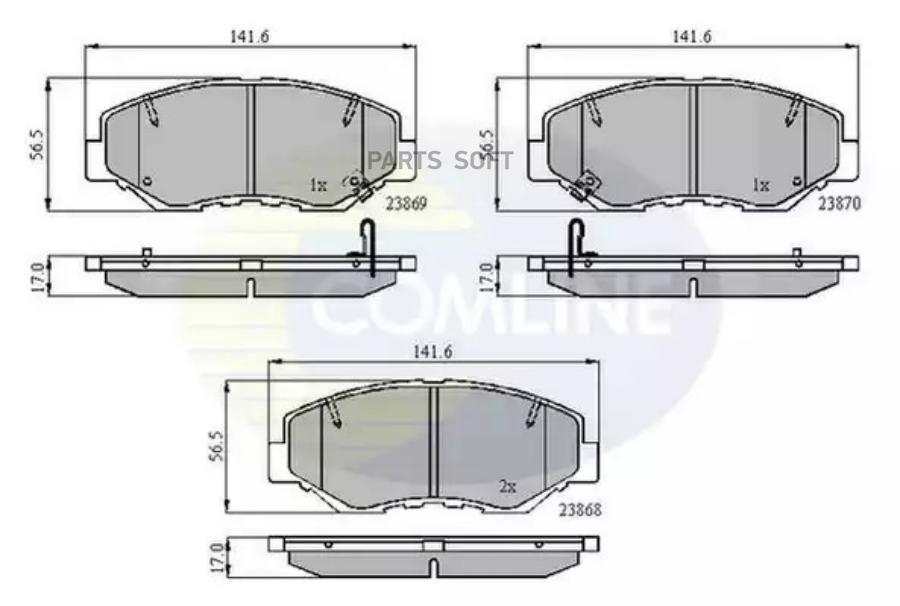 Колодки тормозные дисковые COMLINE CBP31194