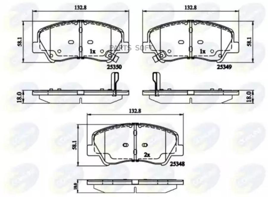 КОЛОДКИ ПЕР HYU ACCENT 14I 11- COMLINE CBP32040