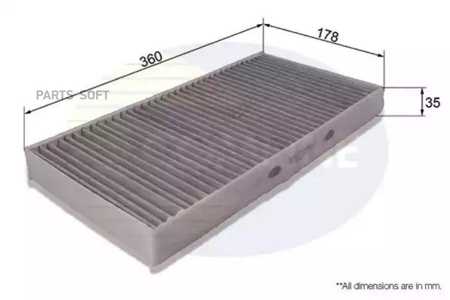 ФИЛЬТР САЛОНА MER R171 SLK 18-54 04- (уголь) COMLINE EKF299A